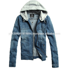 Fleece hoodie with jeans jacket fashion and style wear for men and women